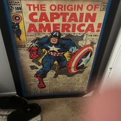Captain America Wall Art Large  