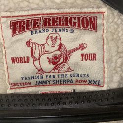True Religion Fur Jean Jacket