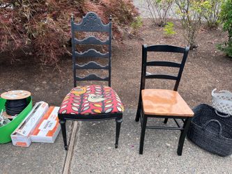 Wooden chairs