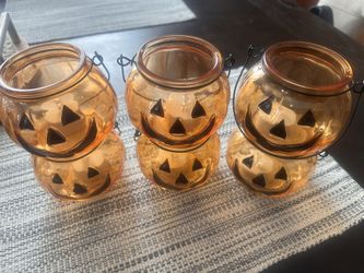 Glass Pumpkin Decor