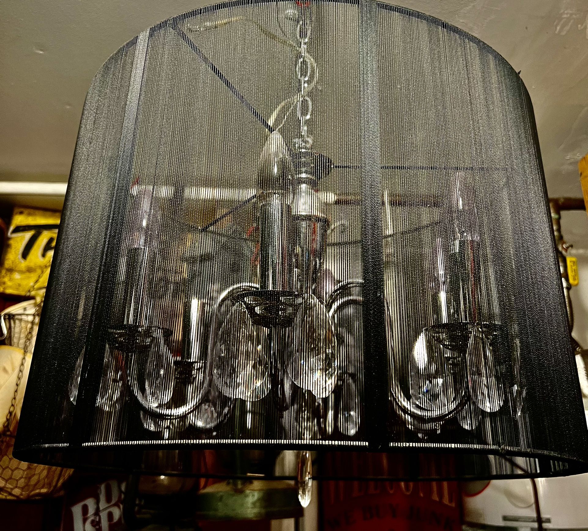 Beautiful modern chandelier 18 inches across would go with any decor great price at $150 pick up in Canyon/Santa Clarita cross posted MQ