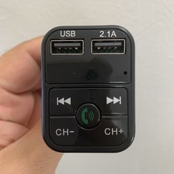 Wireless Bluetooth Car Kit Handsfree Talk MP3 player fm transmitter dual car charger 