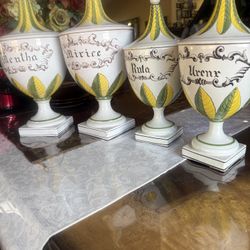 Antique Italian Apothecary Medicine Jars