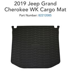 Genuine Mopar Cargo Tray With Jeep Logo Black