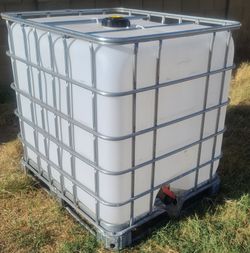 275 Gallon water tank tote IBC rinsed metal cage Gal G