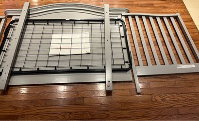 Serta Convertible Crib + toddler bed kit + Lullaby Earth double-sided crib mattress