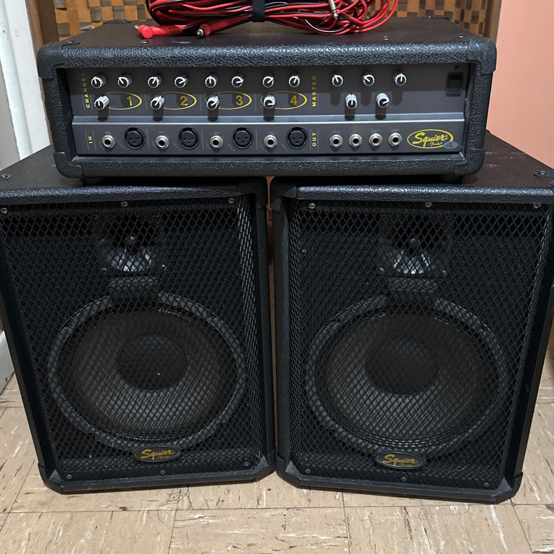 Squier 4 Channel 80 Watts Pa Mixer