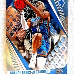 2023 Shai Gilgeous-alexander Panini Phoenix Silver Oklahoma City Thunder Basketball Card 