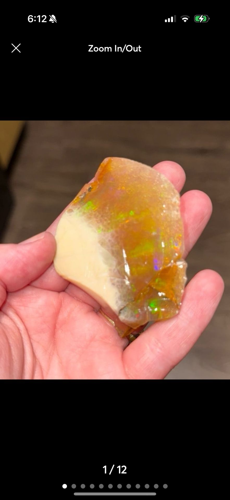 Huge opal gemstone