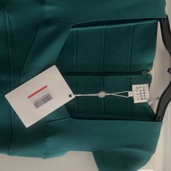 Unworn Green Herve Leger Dress