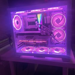 🔥 All‐White Custom Gaming PC + 144Hz Monitor + Peripherals (Clean Build)