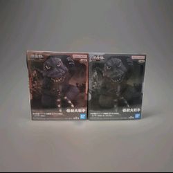 GODZILLA Toho Monster Series Seated Beast Godzilla (1965) Set of 2 New