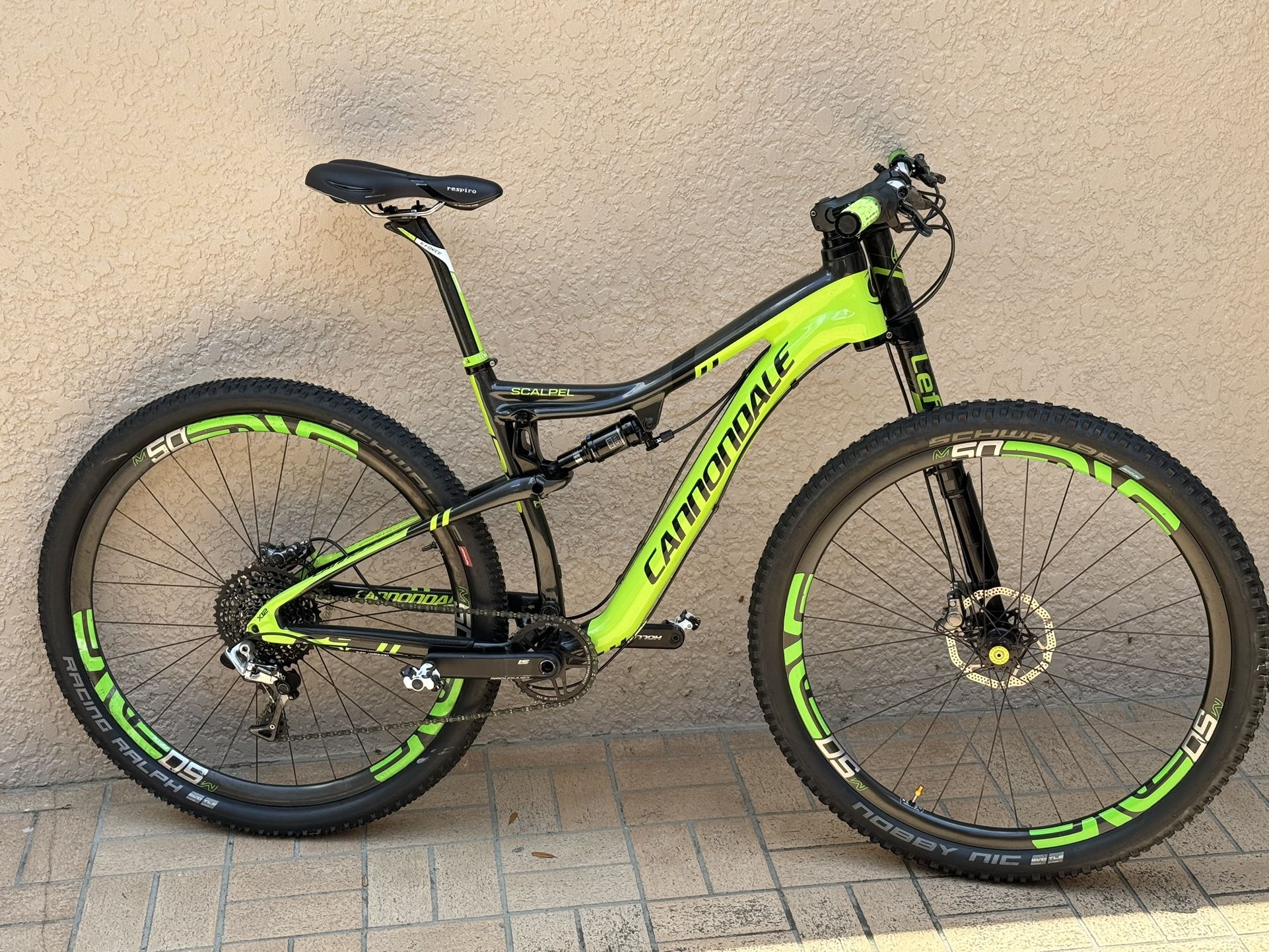 Cannondale scalpel team Full Carbon 29” large Full Suspension MTB Mountain Bike
