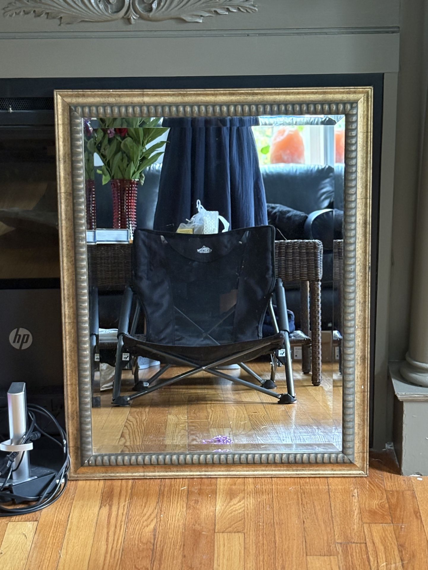 Antique Gold Framed Mirror Heavy
