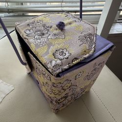 VTG Yans Chinese Take-Out-Box Purse Evening Bag Metal Handle 5.5”x5”x4”