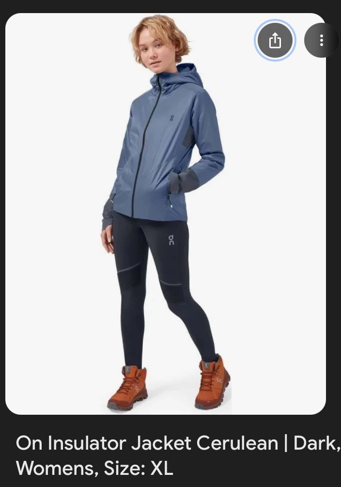 On Insulator Jacket Cerulean Size Small 