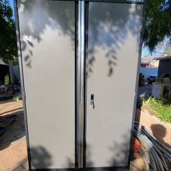 Husky Metal Cabinet With Rollers With Keys 🔑 H 72" W 46" D 24"