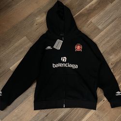 Balenciaga Paris Zip-up Hoodie