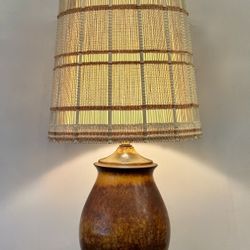 Mid Century Modern Maria Kipp Shade With Lamp 