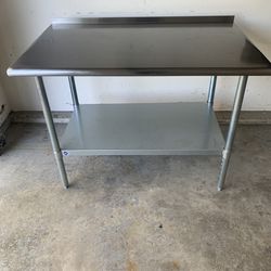48x30 Stainless Steel Work Prep Table 