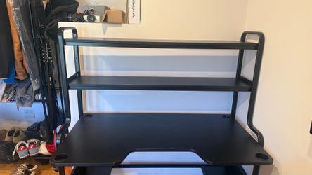 Black 3 Tier Gaming/Work Desk