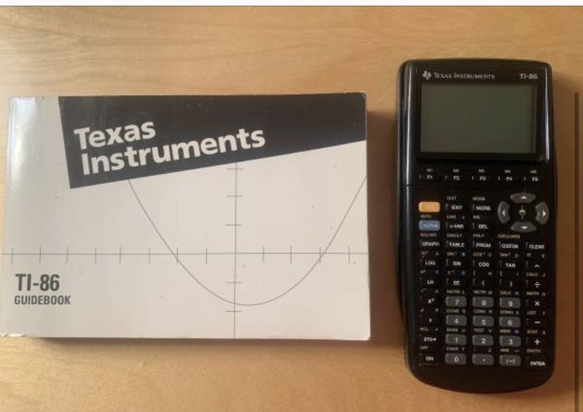 TI-86 Graphing Calculator with Manual
