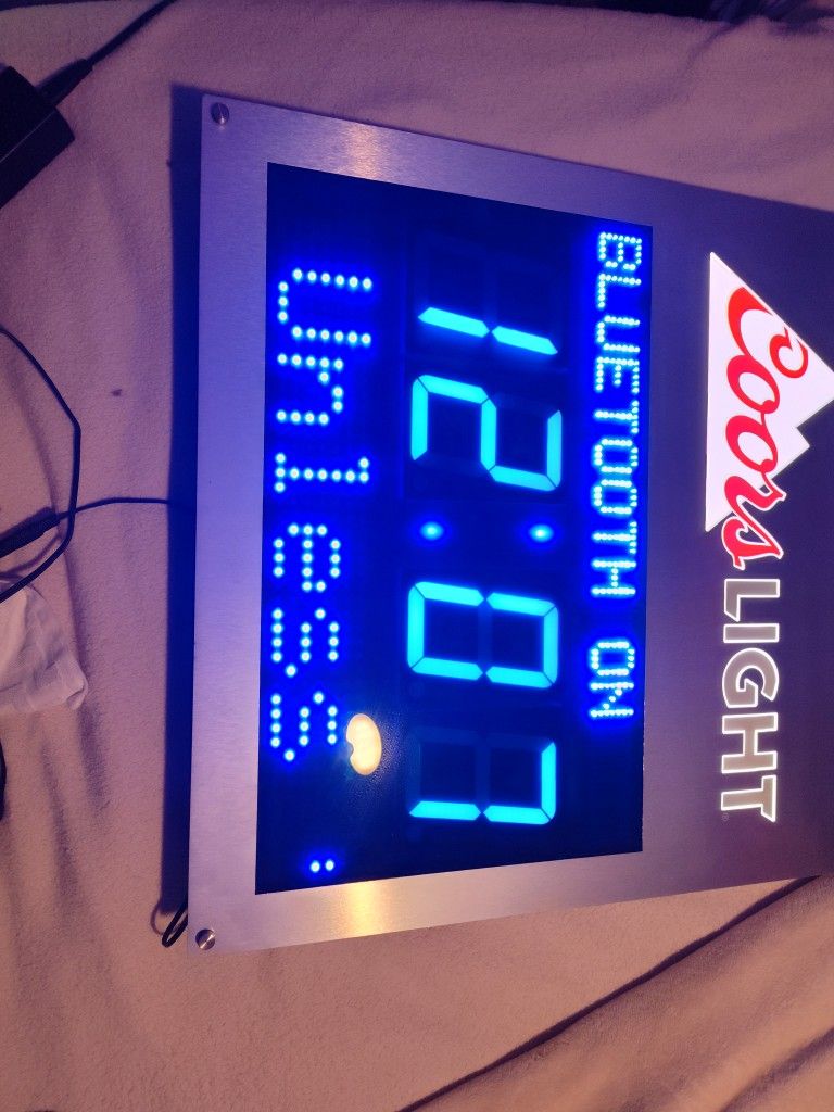 Coors Light Beer Sign