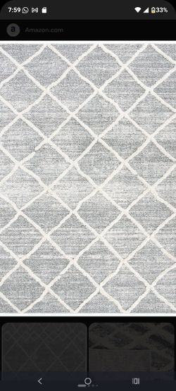 Martha Stewart 8x10 Gray& Ivory Shasta Rug