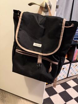Volcom Black Canvas Backpack