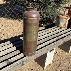 Antique Copper Fire Ex