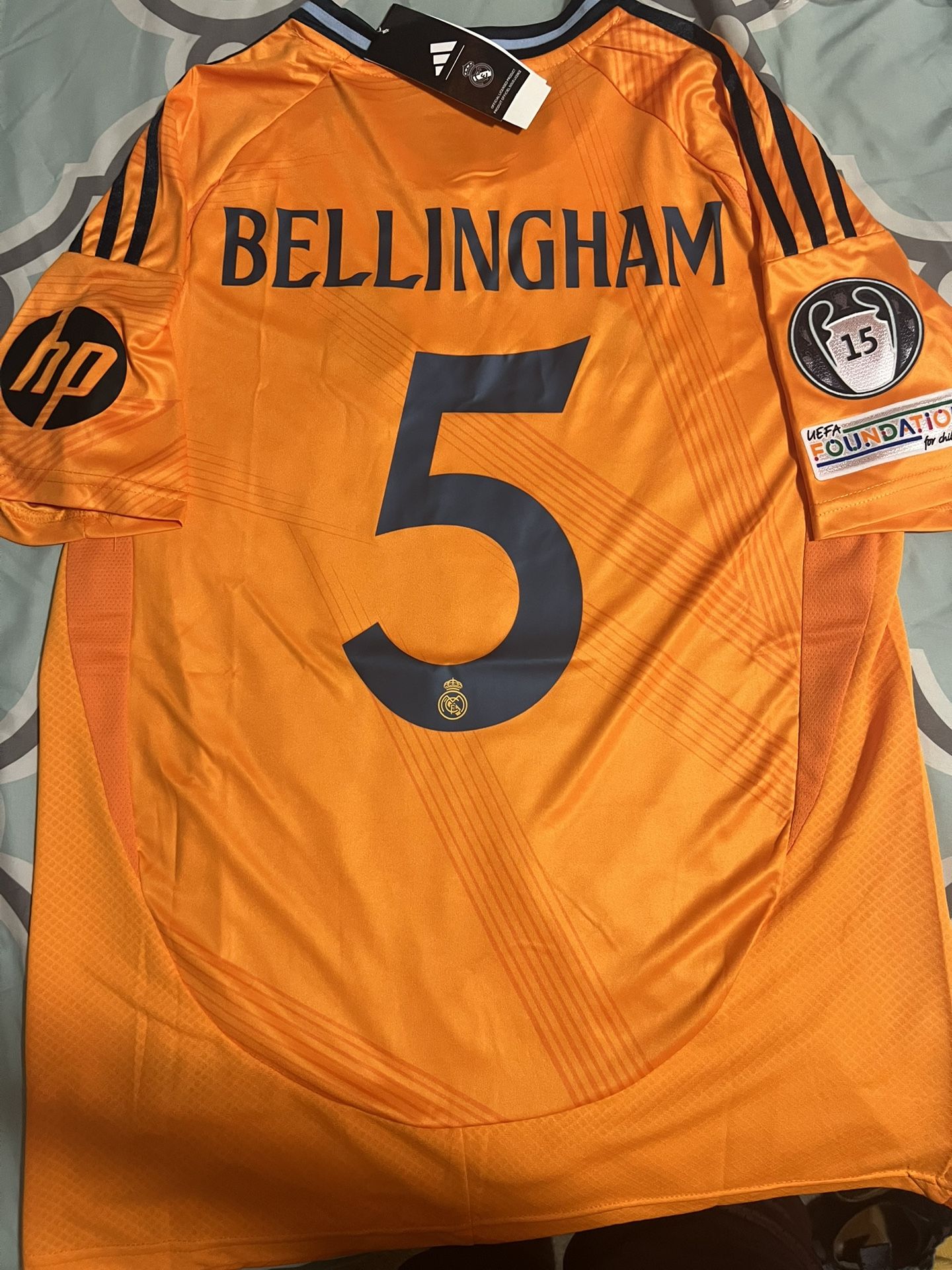 Jude Bellingham #5 24/25 Real Madrid UCL Away, Size M