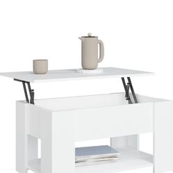 loibinfen Lift Top Coffee Table with Hidden Storage Compartment and One Shelf,