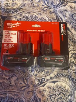 Milwaukee m12 batteries