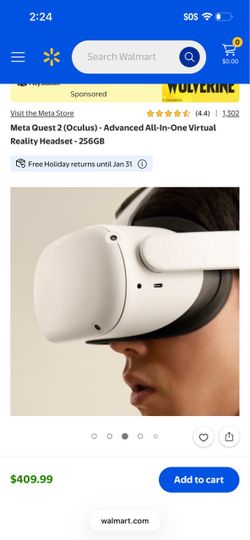 Meta Quest 2 VR Headset