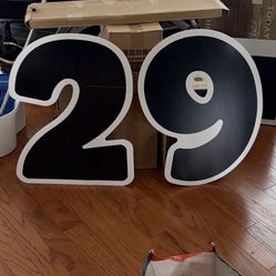 Yard Sign Numbers – Selling yard sign number sets – perfect for birthdays, graduations, anniversaries, and events!