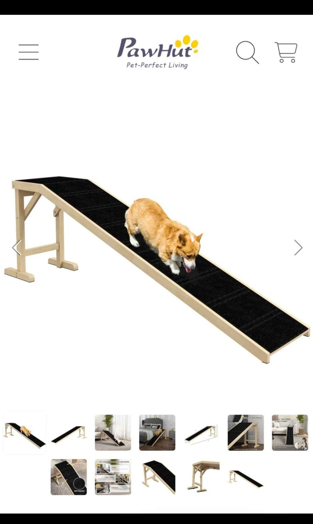 Dog Ramp Stairs PawHut New
