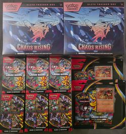 Chaos Rising & Pitch Black Pokemon Booster Bundles ETBs