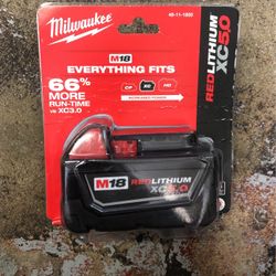 Milwaukee M18 Red Lithium XC 5.0