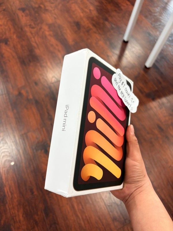 Apple IPad Mini 7 Tablet New - Pay $1 To Take It Home Today and pay the rest later.