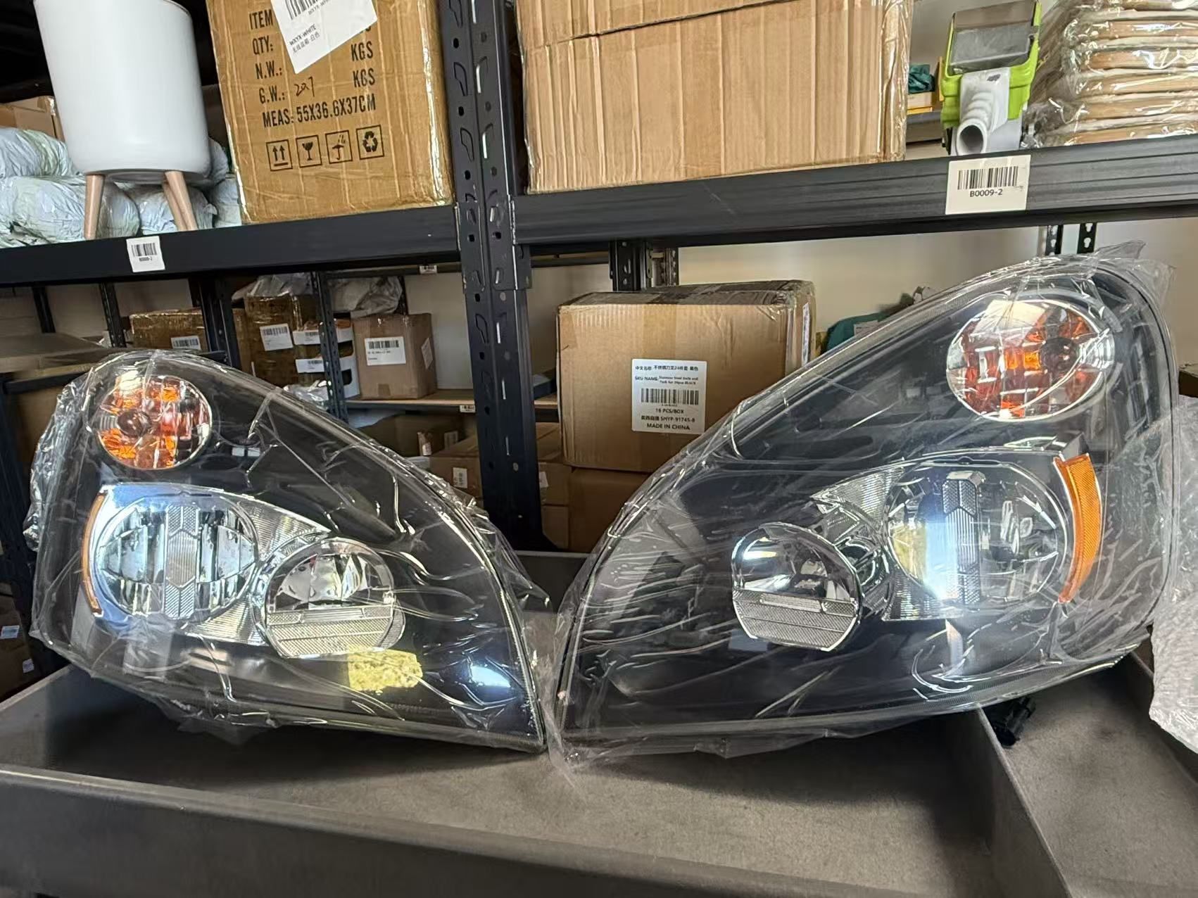 LV-8753 Headlight Assembly Compatible with 2008-2017 Freightliner Cascadia, LED Headlamps Assembly Black Interior Clear Lens
