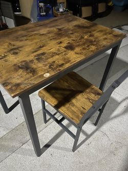 New small table and chair