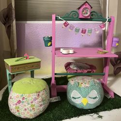 American Girl Wellie Wisher Ready To learn School AND desk sets