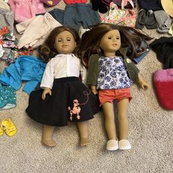 2x American Girl Dolls + Clothes