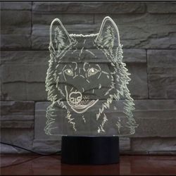 Wolf / Lobo / Dog LED Nightlight Lamp