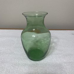 Glass  Green  Vase  