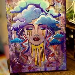 8 X 11 Canvas Acrylic Painting 