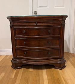Three-Drawer Cherry Bombé Chest Used Good