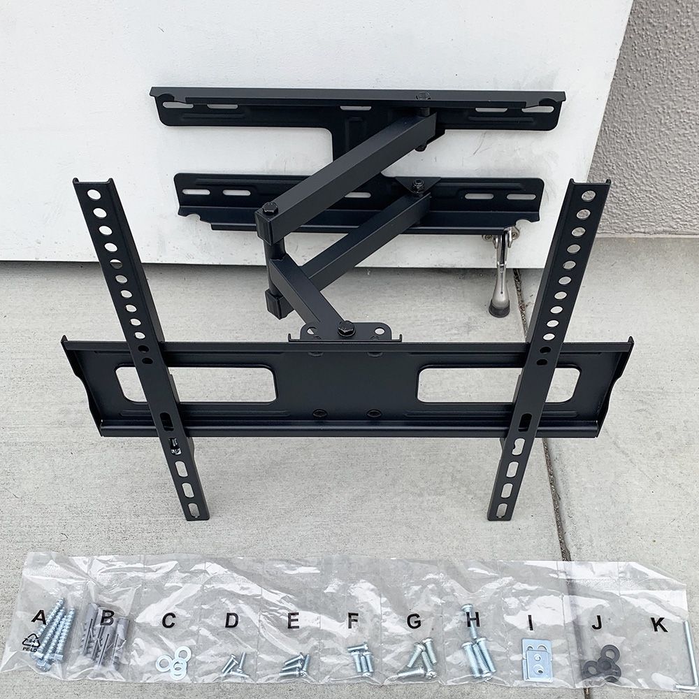 New $25 Full Motion 32-55” TV Wall Mount Swivel Tilt VESA 400x400mm, Max Load 99 Lbs