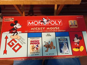 MONOPOLY Mickey Mouse 75th Anniversary collectors editionin 