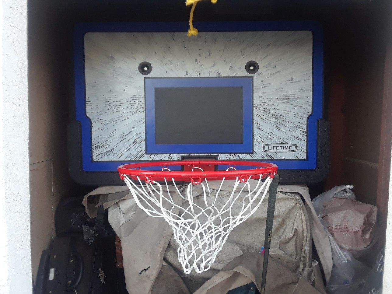 Portable basketball. Hoop